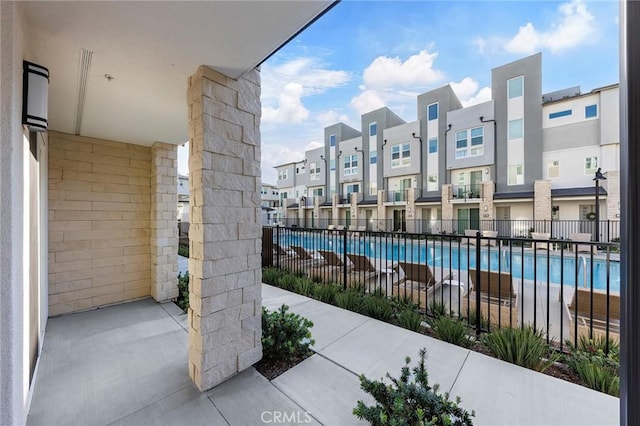 exterior space featuring a residential view