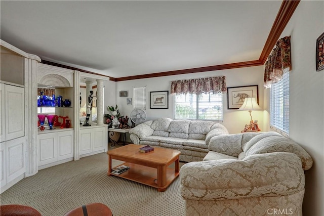 31710 Waterfall Way, Murrieta, CA 92563 - living area with light colored carpet and ornamental molding