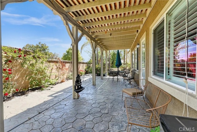 31710 Waterfall Way, Murrieta, CA 92563 - view of patio / terrace with outdoor dining space and a fenced backyard