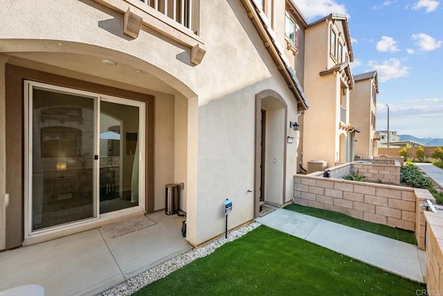 40603 Melrose Dr, Temecula, CA 92591 - property entrance with central air condition unit and stucco siding