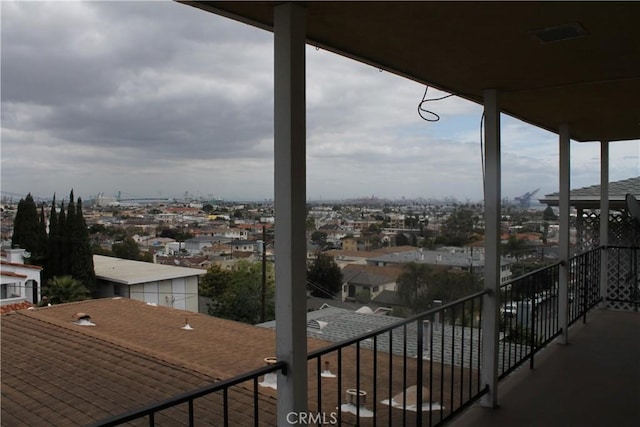 view of balcony