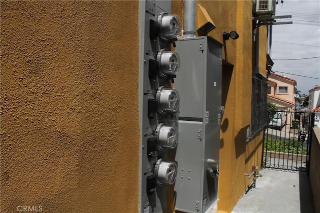 exterior details with fence