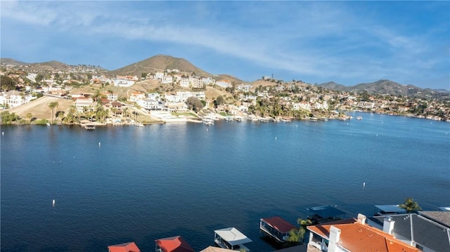 29284 Big Range Rd, Canyon Lake, CA 92587 - water view featuring nearby suburban area and mountains