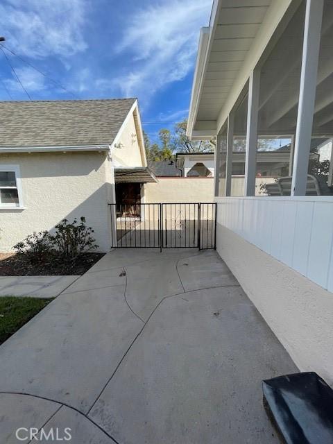 view of patio / terrace with fence