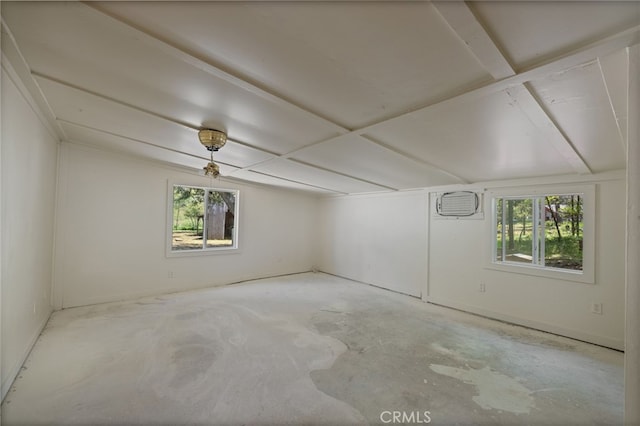 empty room with concrete floors