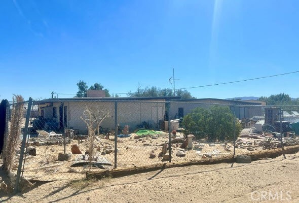 exterior space with fence