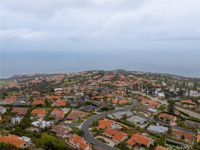 aerial view featuring a residential view