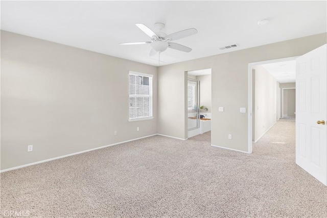 39992 Pasadena Dr, Temecula, CA 92591 - unfurnished room with light colored carpet, a ceiling fan, and baseboards