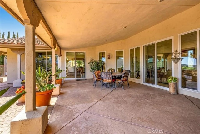 view of patio / terrace with outdoor dining area