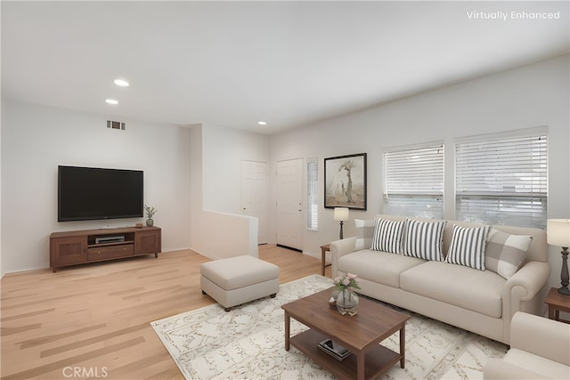 5 Chinaberry, Irvine, CA 92618 - living area with recessed lighting, light wood-style flooring, and baseboards