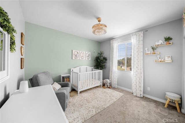 40571 Alder Ct, Temecula, CA 92591 - bedroom with carpet flooring, a nursery area, and baseboards