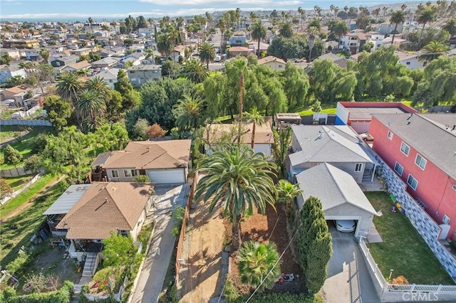 bird's eye view featuring a residential view