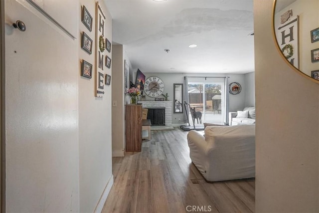 2111 Sanford St, Oxnard, CA 93033 - hall featuring wood finished floors and baseboards