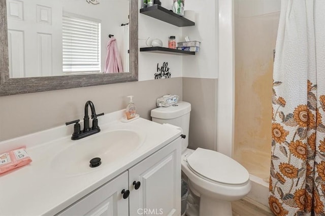 2111 Sanford St, Oxnard, CA 93033 - bathroom with toilet, vanity, and a shower stall