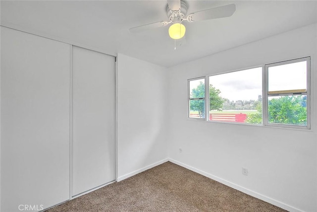 419 San Jacinto St, Redlands, CA 92373 - empty room featuring ceiling fan, carpet, and baseboards