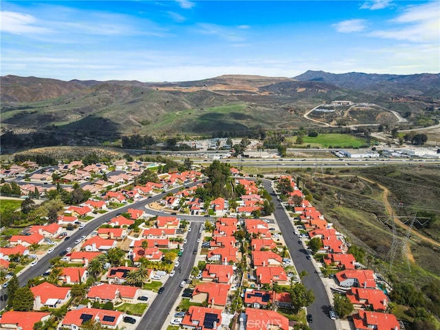 9387 Hot Springs Rd, Corona, CA 92883 - birds eye view of property featuring a residential view and a mountain view