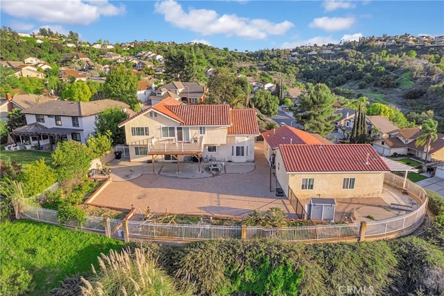 drone / aerial view featuring a residential view