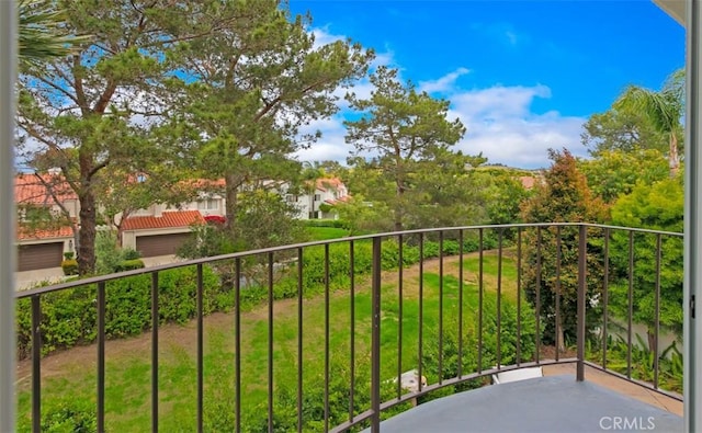 view of balcony
