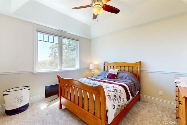 2483 Manhattan Bar Rd, Auburn, CA 95603 - bedroom featuring carpet flooring, baseboards, and a ceiling fan
