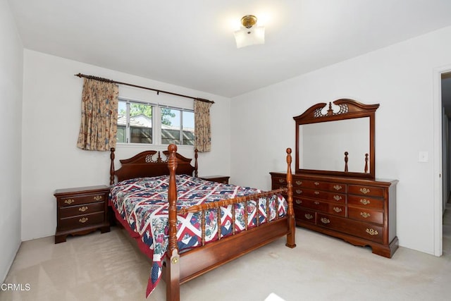 bedroom with carpet
