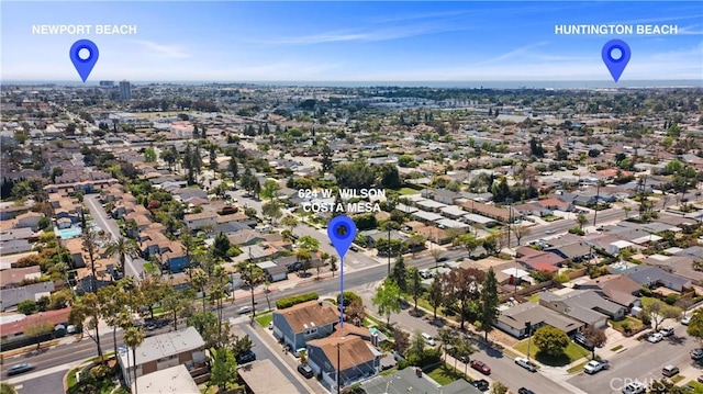 bird's eye view featuring a residential view
