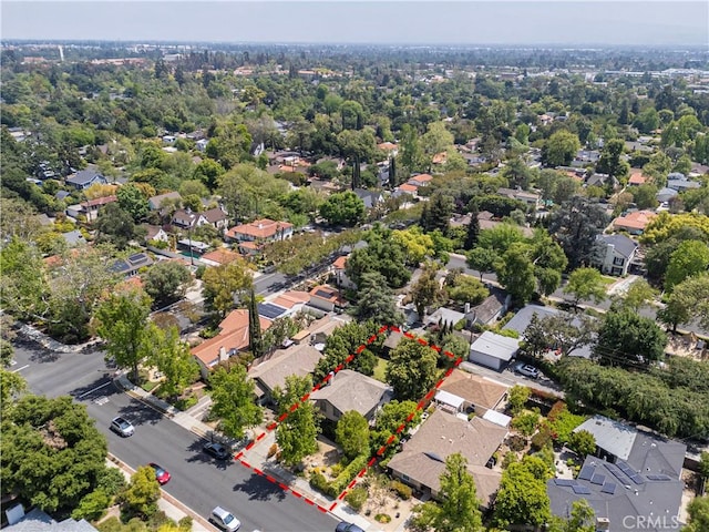 bird's eye view featuring a residential view