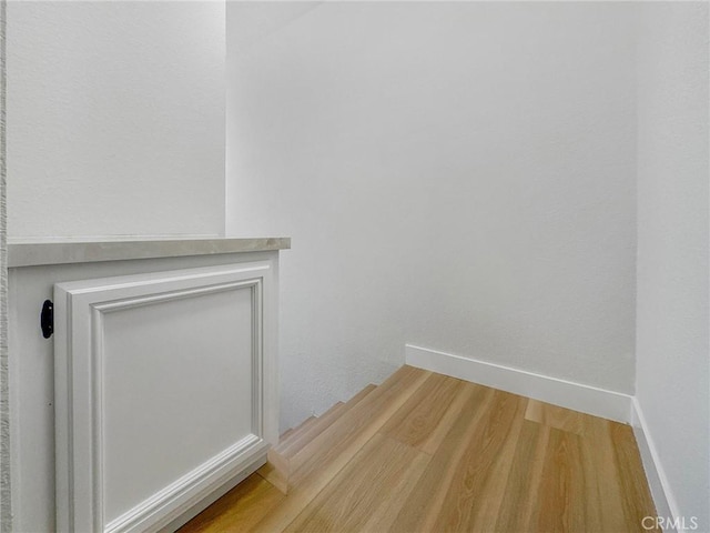 details with baseboards and wood finished floors