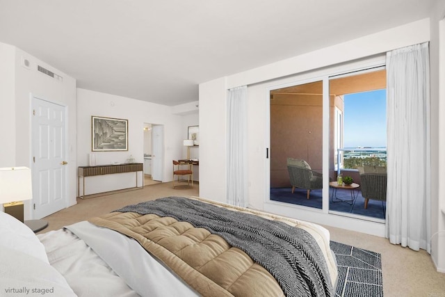 3890 Nobel Dr Unit 1706, San Diego, CA 92122 - carpeted bedroom featuring access to outside
