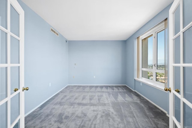 3890 Nobel Dr Unit 1706, San Diego, CA 92122 - carpeted spare room with french doors and baseboards