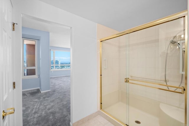 3890 Nobel Dr Unit 1706, San Diego, CA 92122 - full bath with a stall shower and baseboards