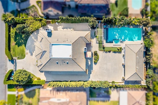 67 W Wistaria Ave, Arcadia, CA 91007 - drone / aerial view of a pool area