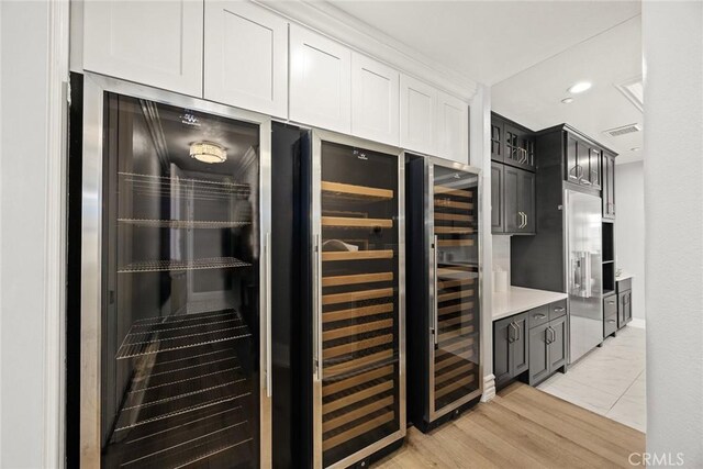67 W Wistaria Ave, Arcadia, CA 91007 - bar area featuring built in fridge