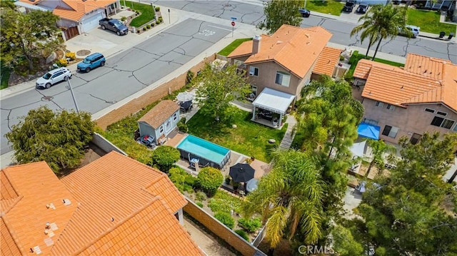 bird's eye view featuring a residential view