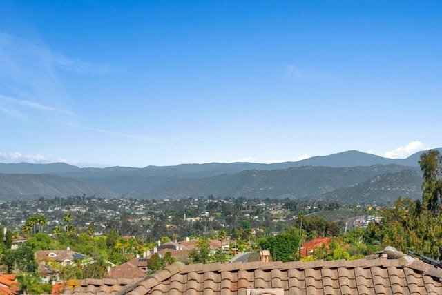 view of mountain feature