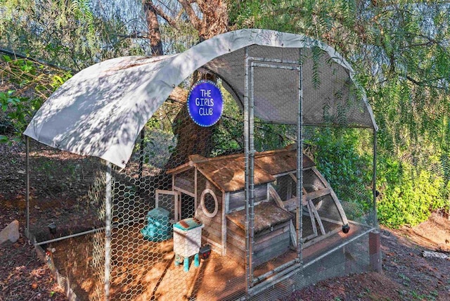 view of outdoor structure