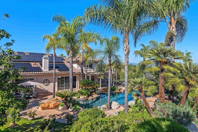 pool featuring a patio