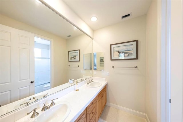 6312 Camino Marinero, San Clemente, CA 92673 - full bathroom featuring double vanity and tile patterned flooring