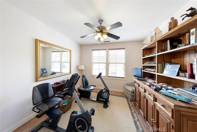 6312 Camino Marinero, San Clemente, CA 92673 - workout area with ceiling fan and baseboards
