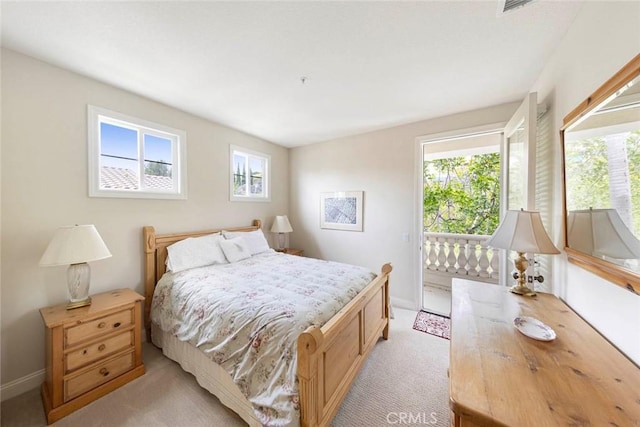 6312 Camino Marinero, San Clemente, CA 92673 - bedroom featuring access to exterior and light carpet