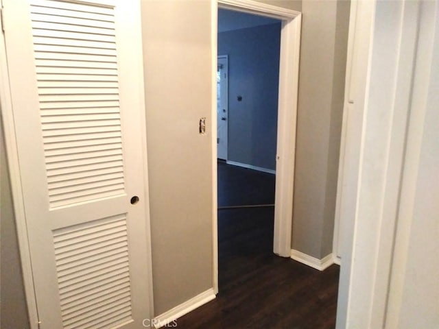 1919 W 35th St, Los Angeles, CA 90018 - hallway with baseboards and dark wood finished floors