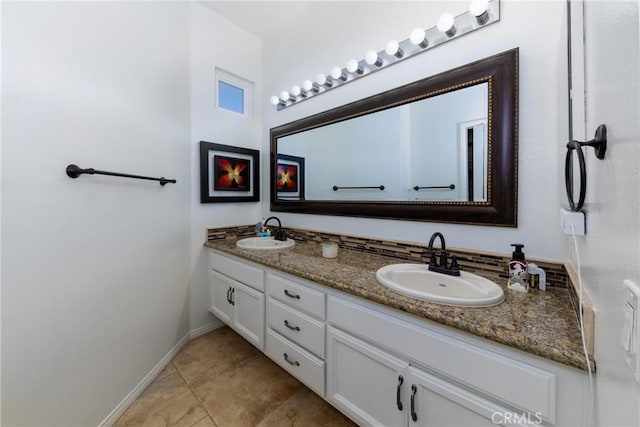 5530 Van Gogh Way, Yorba Linda, CA 92887 - full bathroom with double vanity and tile patterned floors
