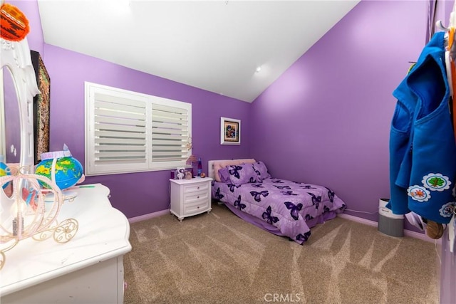 5530 Van Gogh Way, Yorba Linda, CA 92887 - carpeted bedroom with lofted ceiling and baseboards