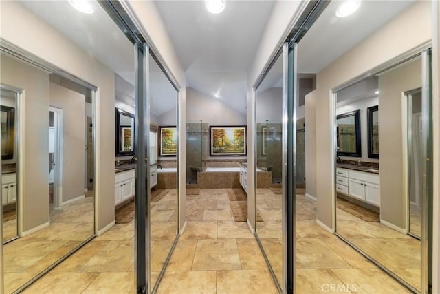 5530 Van Gogh Way, Yorba Linda, CA 92887 - full bath featuring vanity, a bath, and a shower
