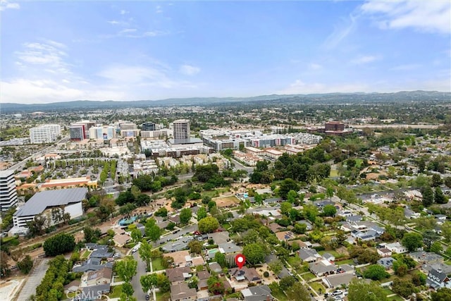 birds eye view of property featuring a view of city
