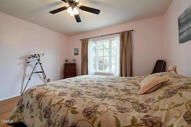 2030 Lomita Park Pl, Lomita, CA 90717 - bedroom with wood finished floors and ceiling fan