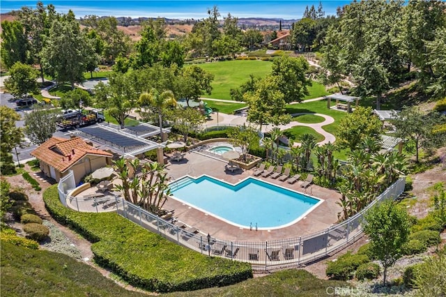 30 Calle Estero, Rancho Santa Margarita, CA 92688 - aerial view of a pool