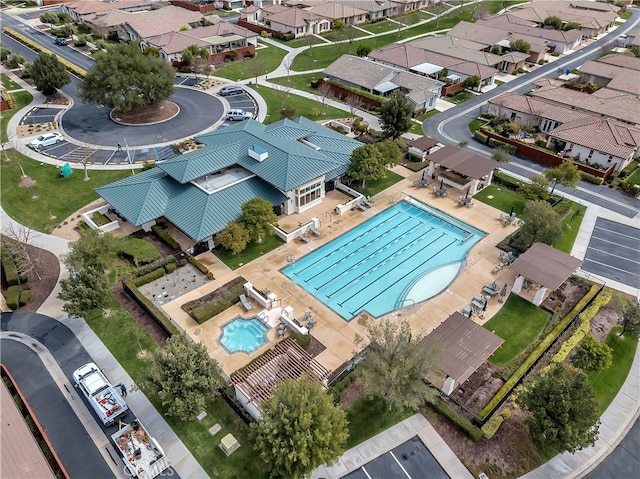 2673 Traditions Loop, Paso Robles, CA 93446 - aerial view of residential area featuring a pool area