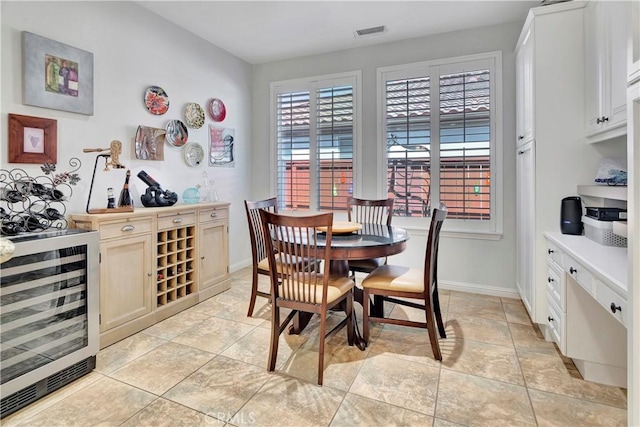 2673 Traditions Loop, Paso Robles, CA 93446 - dining space with wine cooler and baseboards