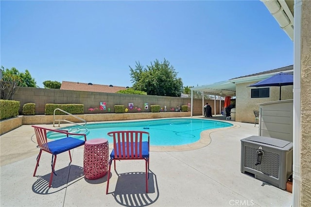 6253 Hamilton Ct, Chino, CA 91710 - view of pool featuring a fenced backyard and a patio area