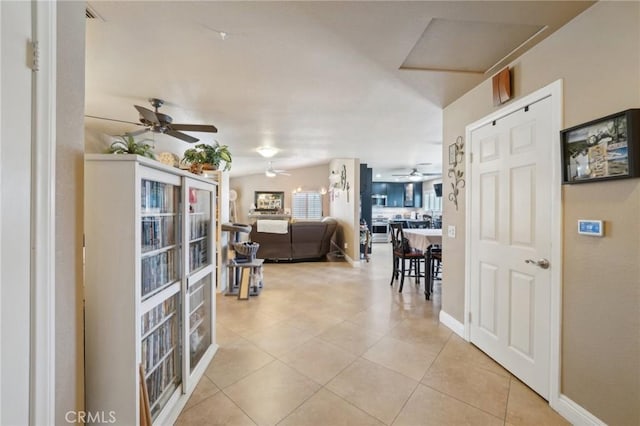6253 Hamilton Ct, Chino, CA 91710 - hall featuring light tile patterned flooring and baseboards